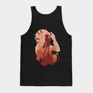 Exusiai Minimalist Silhouette Art Tank Top